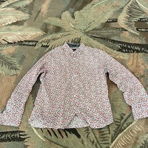 J. Crew mens floral button down shirt